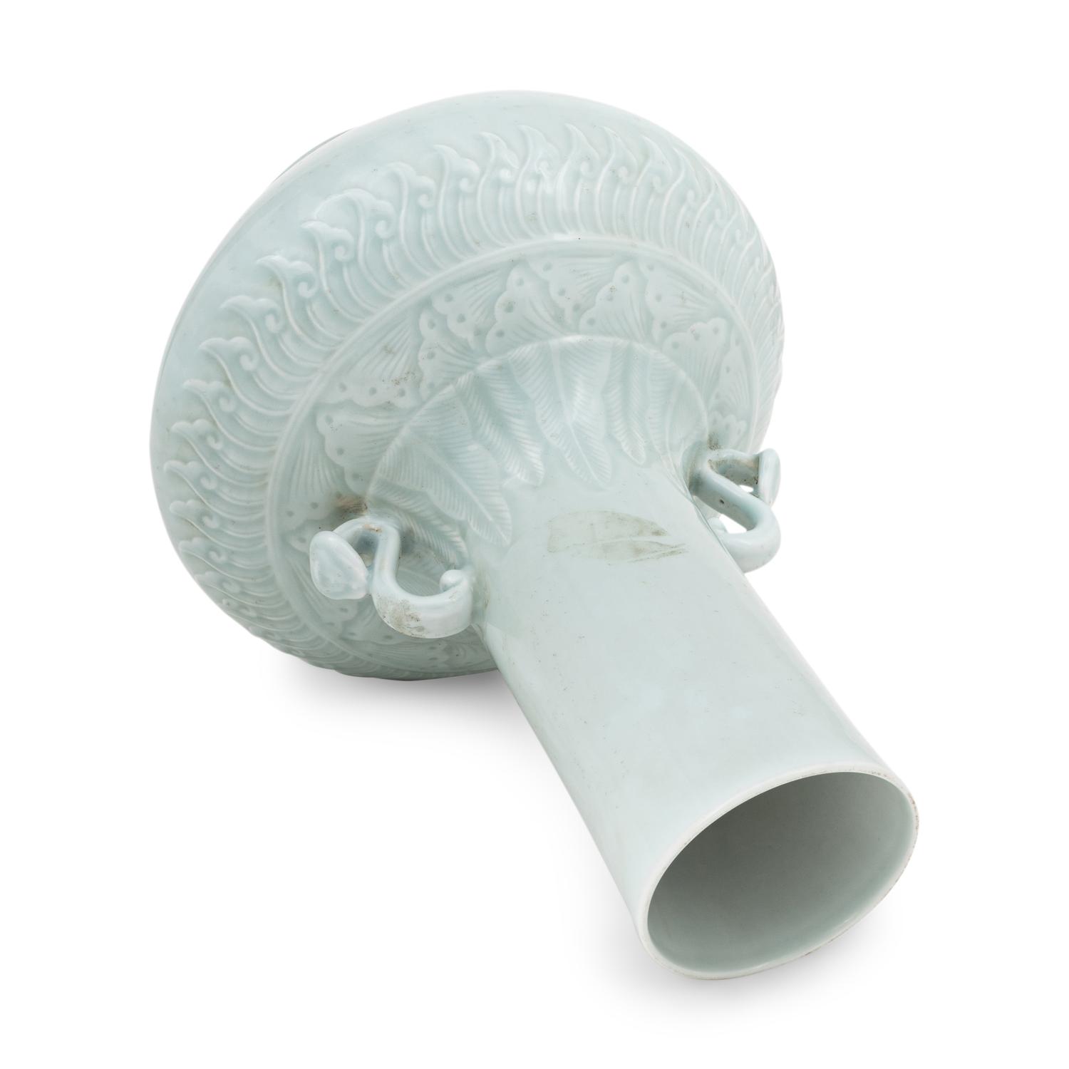 A Chinese Celadon Glazed Porcelain Vase