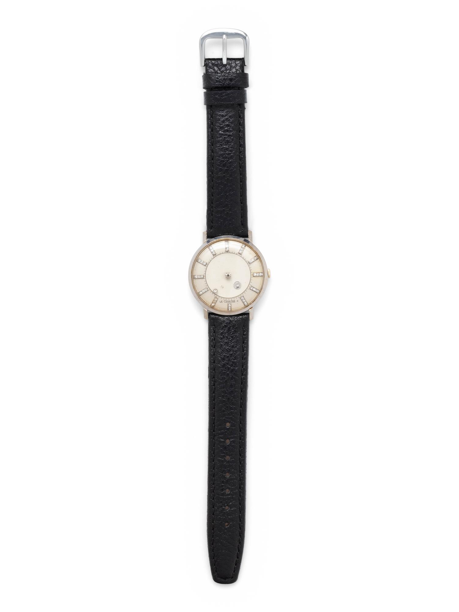 LeCOULTRE. 14K WHITE GOLD AND DIAMOND 'GALAXY MYSTERY' WRISTWATCH