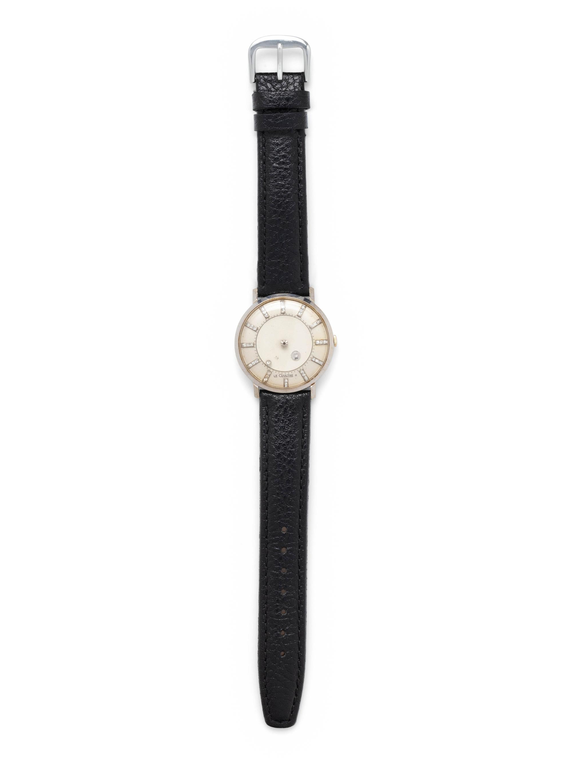 LeCOULTRE. 14K WHITE GOLD AND DIAMOND 'GALAXY MYSTERY' WRISTWATCH