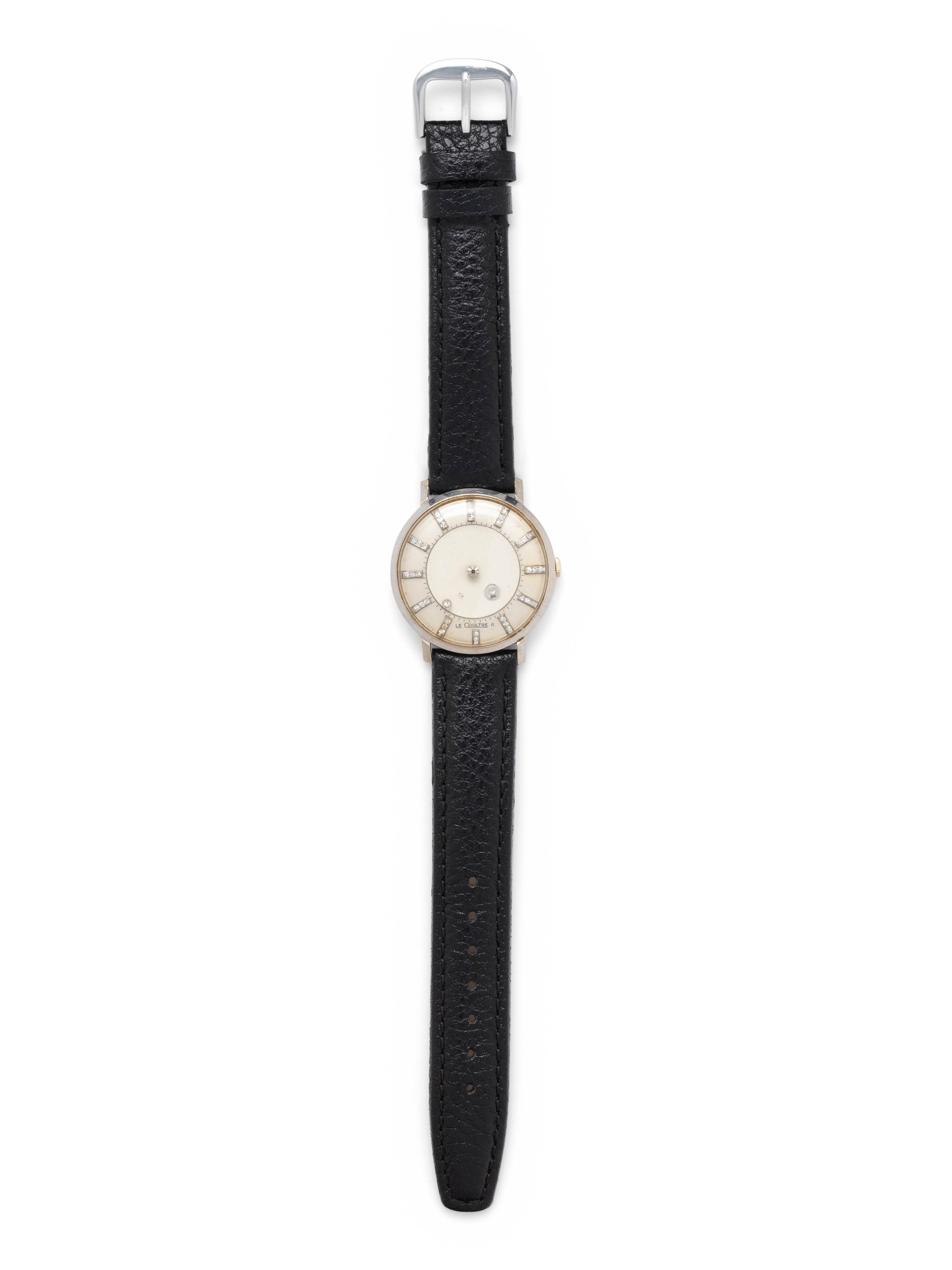 LeCOULTRE. 14K WHITE GOLD AND DIAMOND 'GALAXY MYSTERY' WRISTWATCH