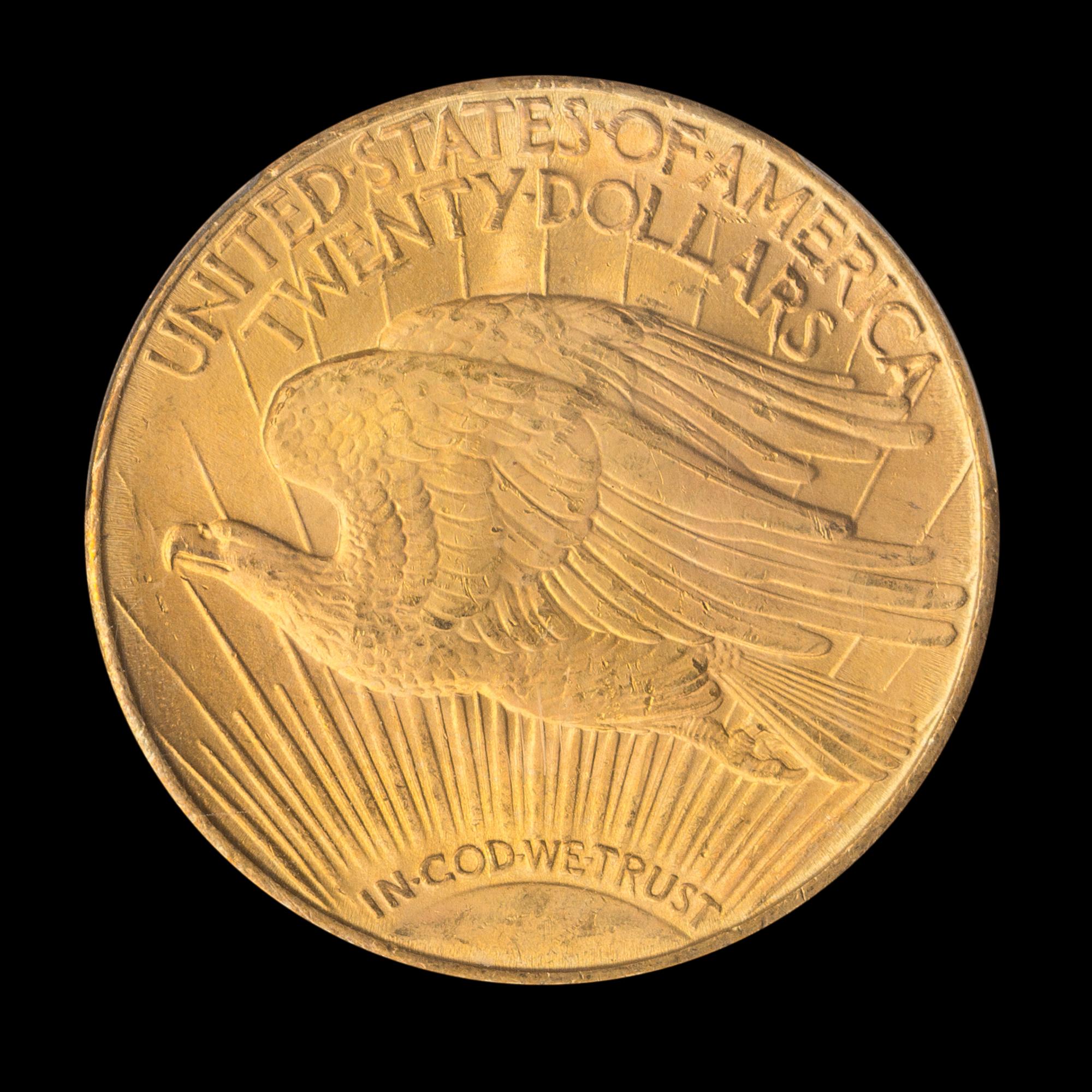 A United States 1910-S St. Gaudens $20 Gold Coin