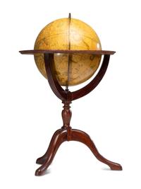 A Pair of Newton and Son 11-Inch New and Improved Terrestrial and Celestial Globes