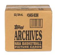 A Factory Case of 1993 Topps Archives Basketball Cards (12 Boxes, 24 Packs Per Box)
