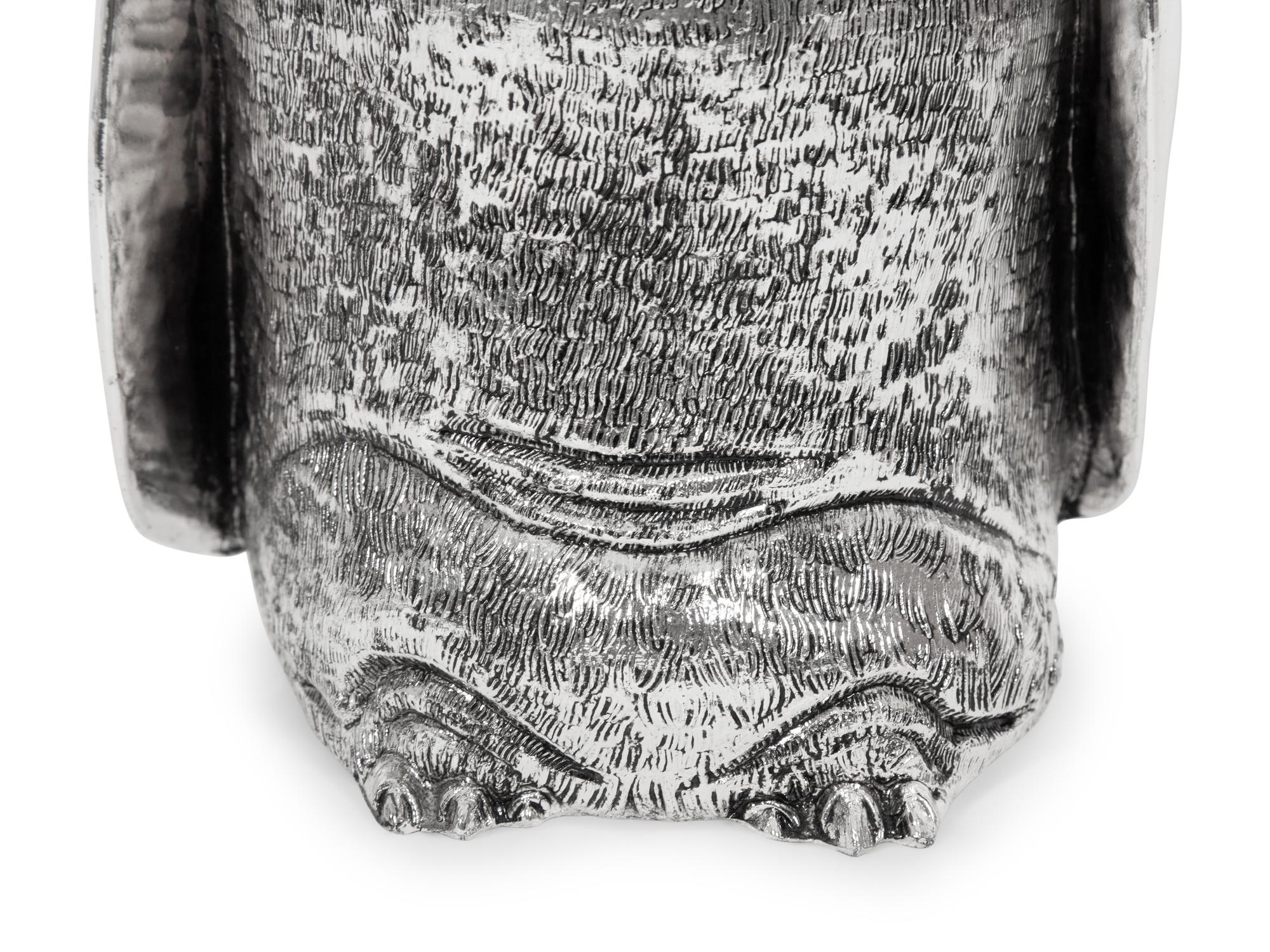 A Mauro Manetti Silver-Plated Penguin Ice Bucket