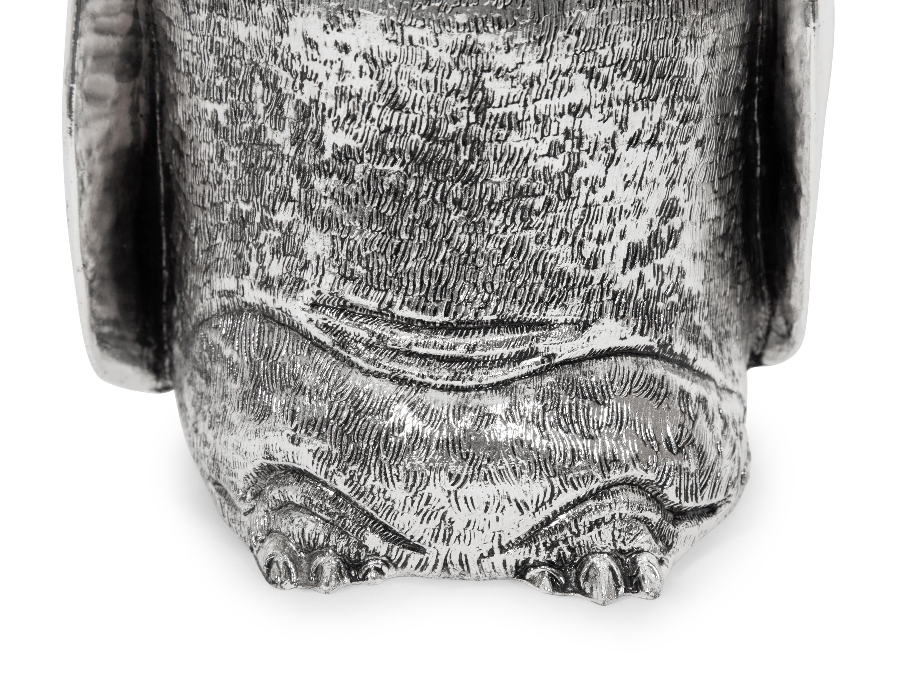 A Mauro Manetti Silver-Plated Penguin Ice Bucket
