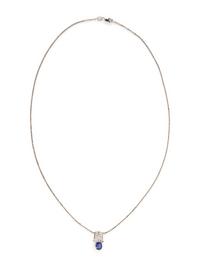 TANZANITE AND DIAMOND PENDANT/NECKLACE