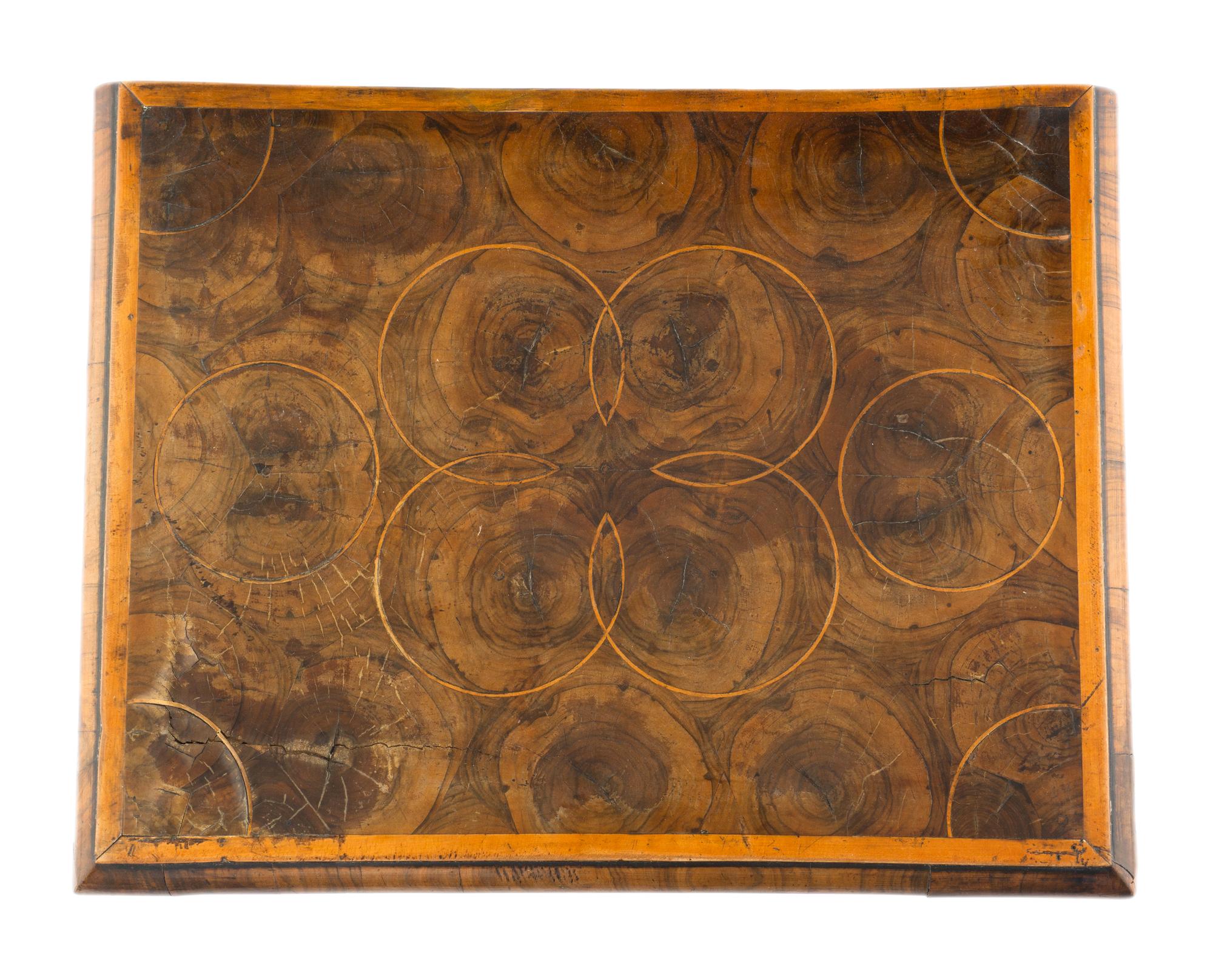 A William and Mary Oysterwood Lace Box