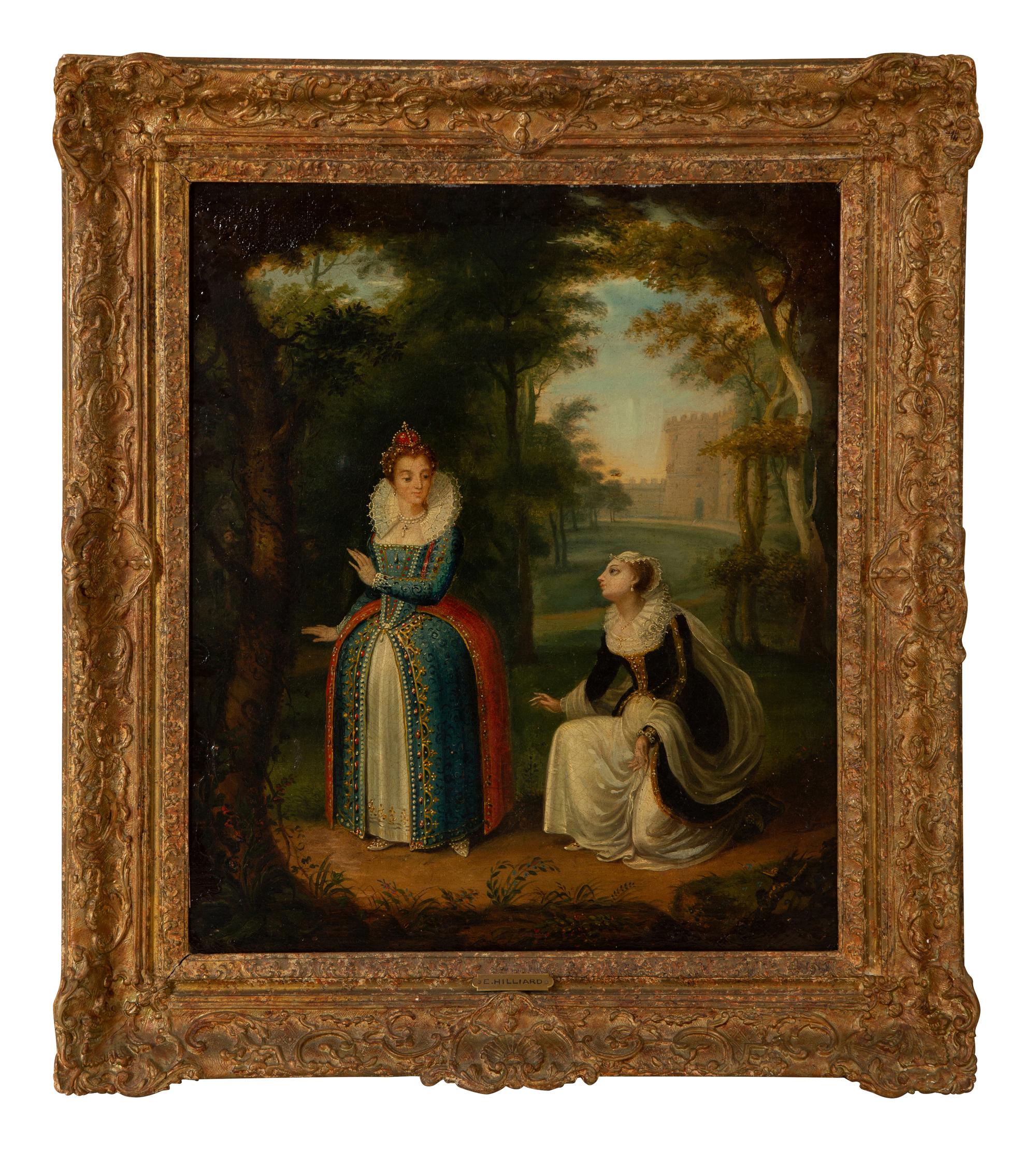 Untitled (Noble Figures in a Wooded Area)