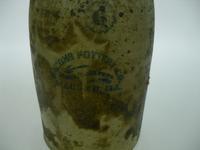 A Group of Seven Pottery Stoneware Articles Height of tallest 18 1/2 inches.