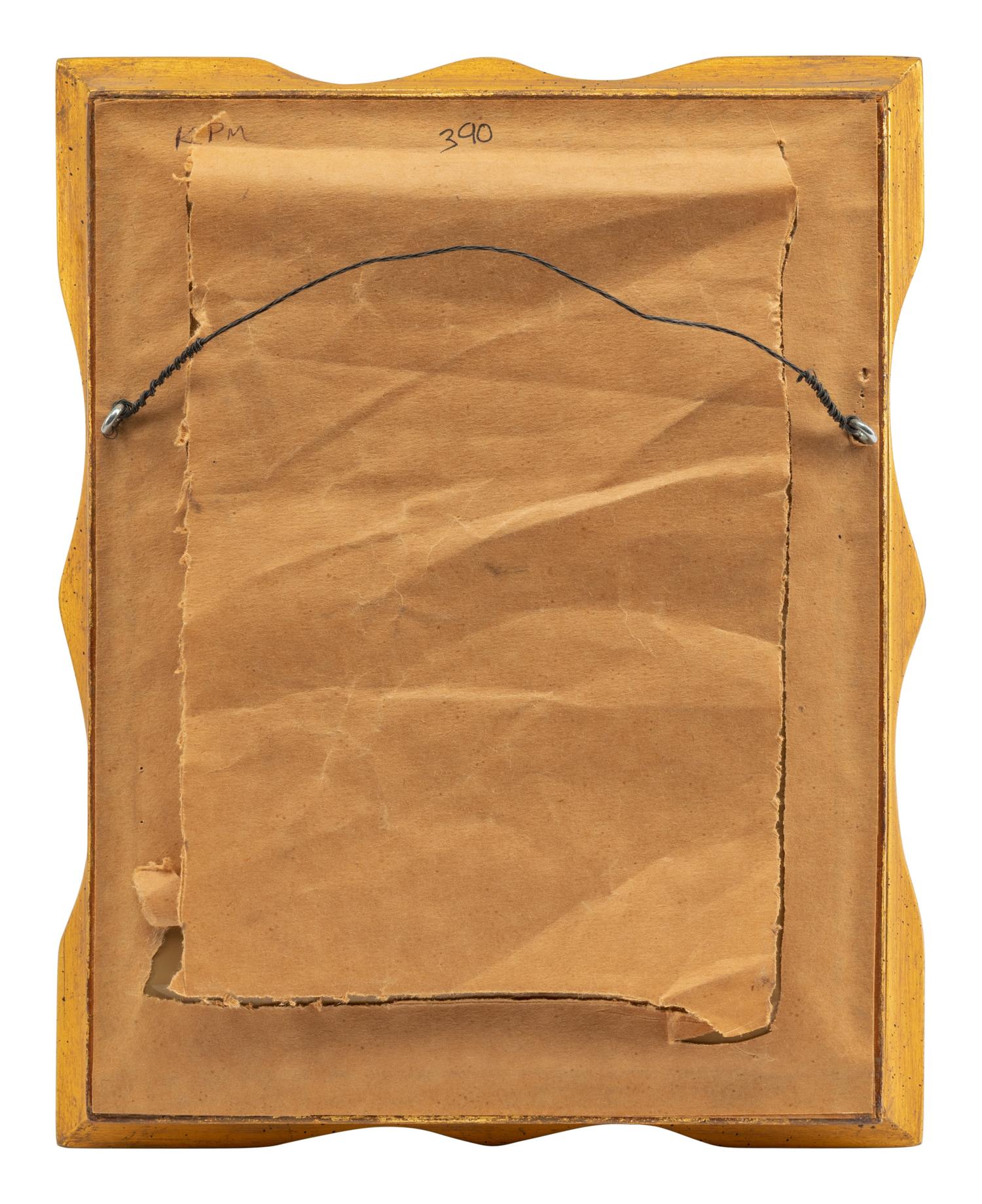 A Continental Porcelain Plaque