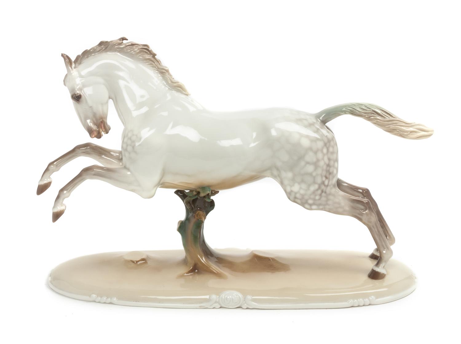 A Nymphenburg Porcelain Figure Width 15 3/8 inches. — MID TO LATE 20TH CENTURY