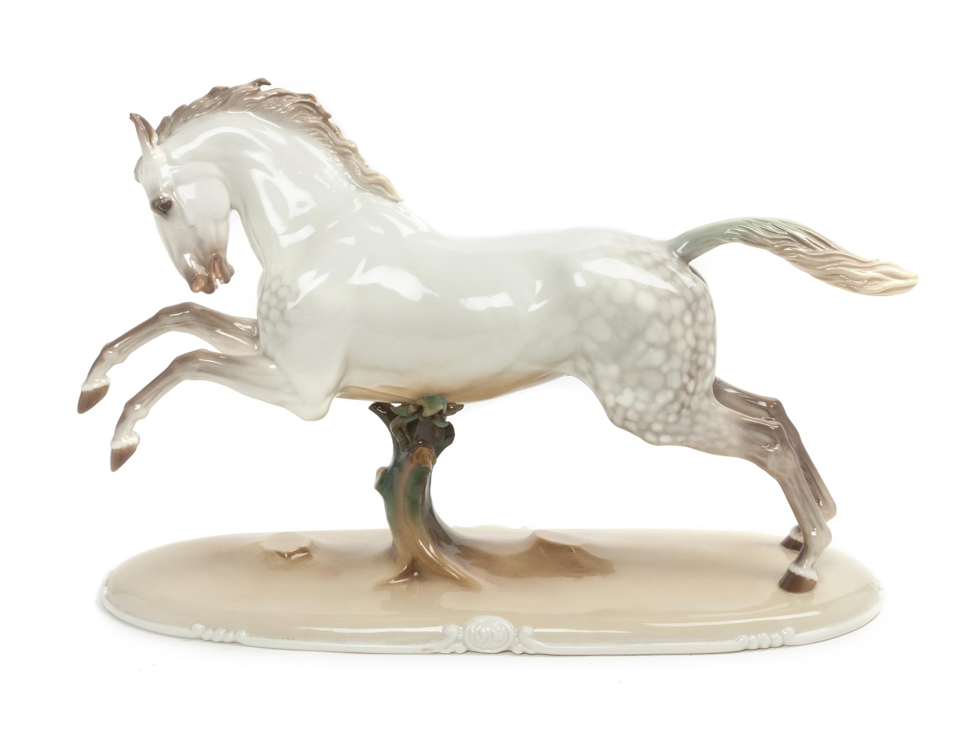 A Nymphenburg Porcelain Figure Width 15 3/8 inches. — MID TO LATE 20TH CENTURY