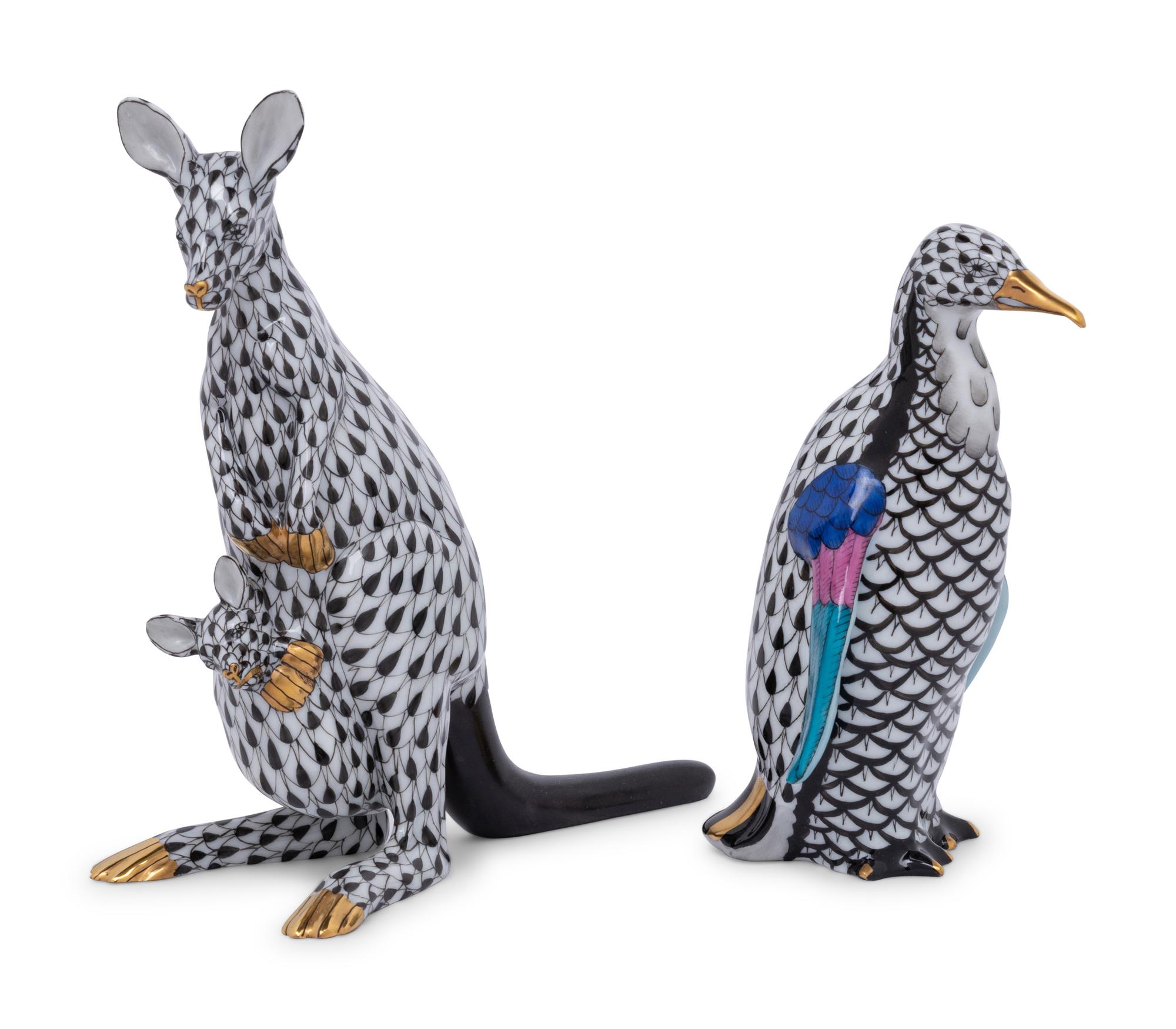 Two Herend Porcelain Animals