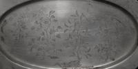 Two Bronze Incense Burners and a Chinese Pewter Tray