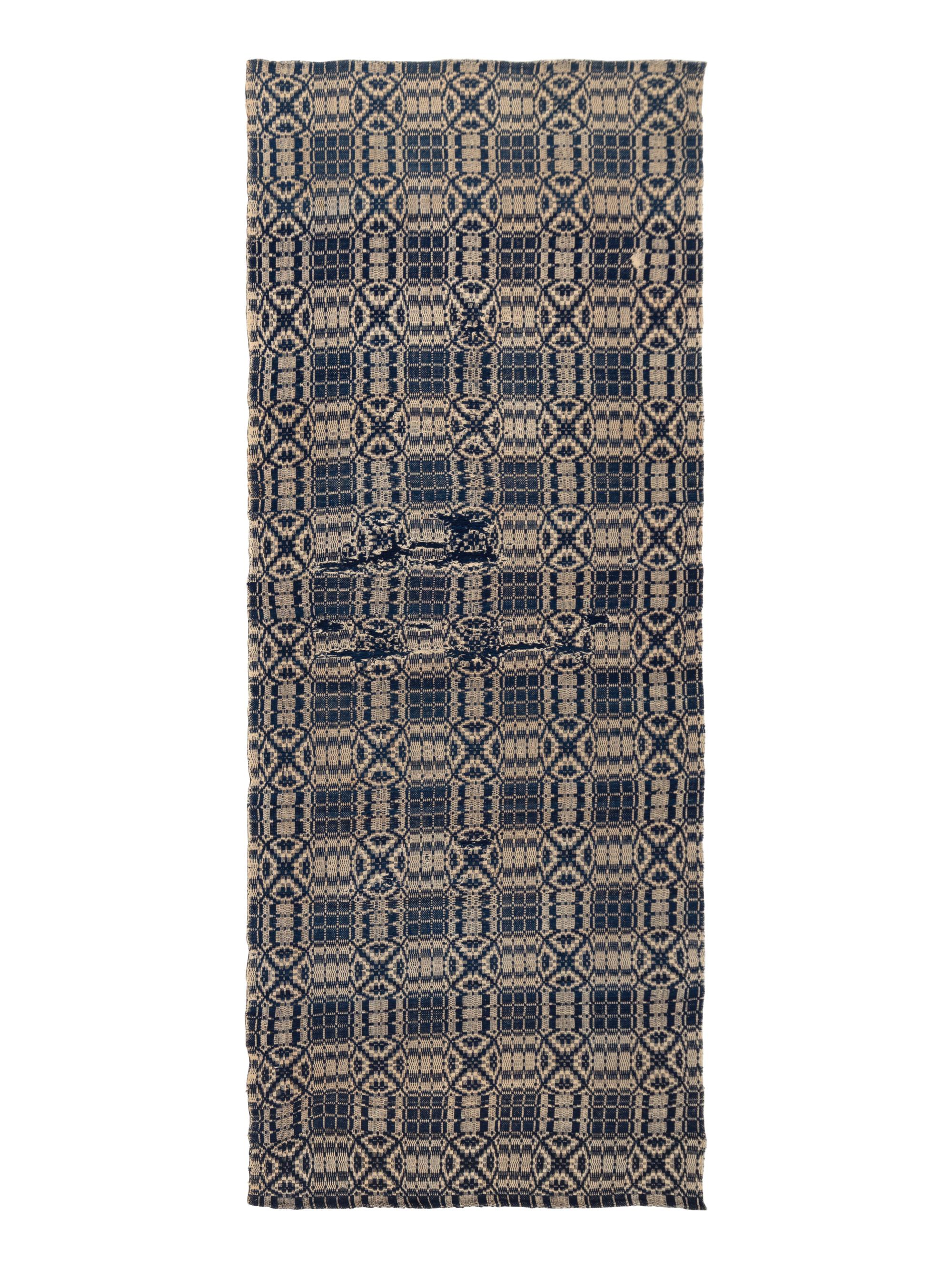 Three Cotton and Wool Jacquard Coverlets
