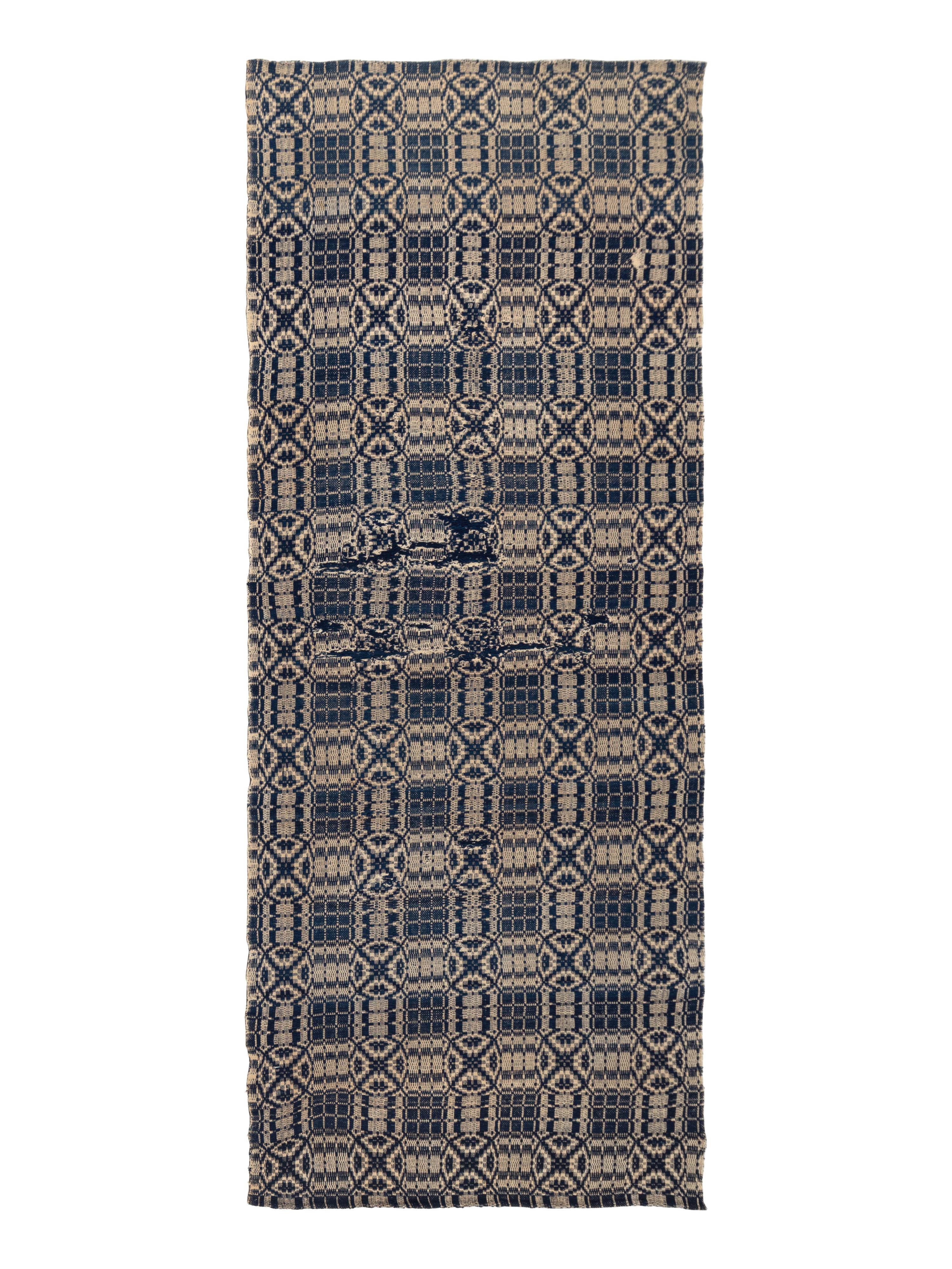 Three Cotton and Wool Jacquard Coverlets