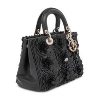Christian Dior, Small Diorissimo Bag in Black Leather