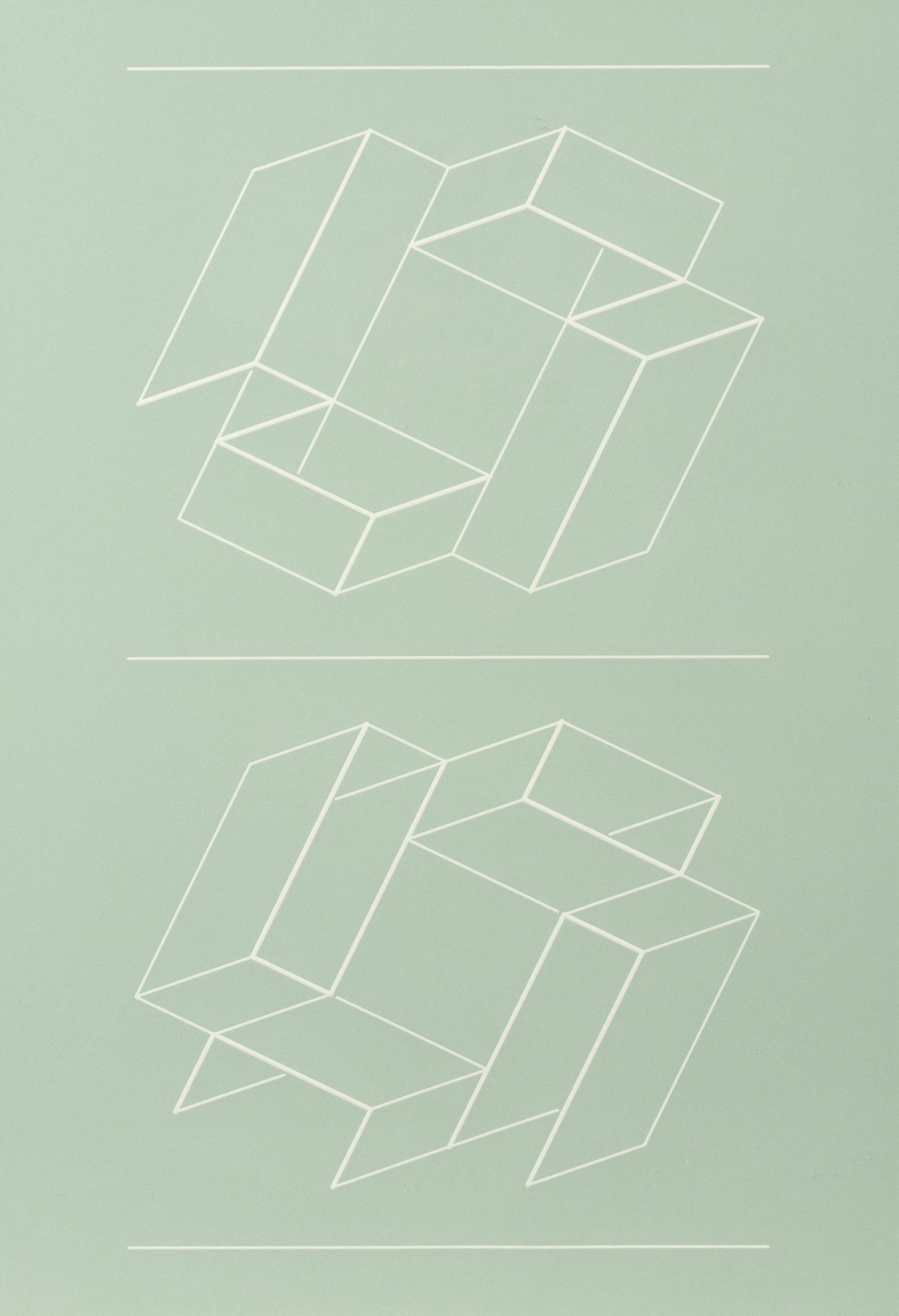 White Embossing on Gray: I-X (complete series)