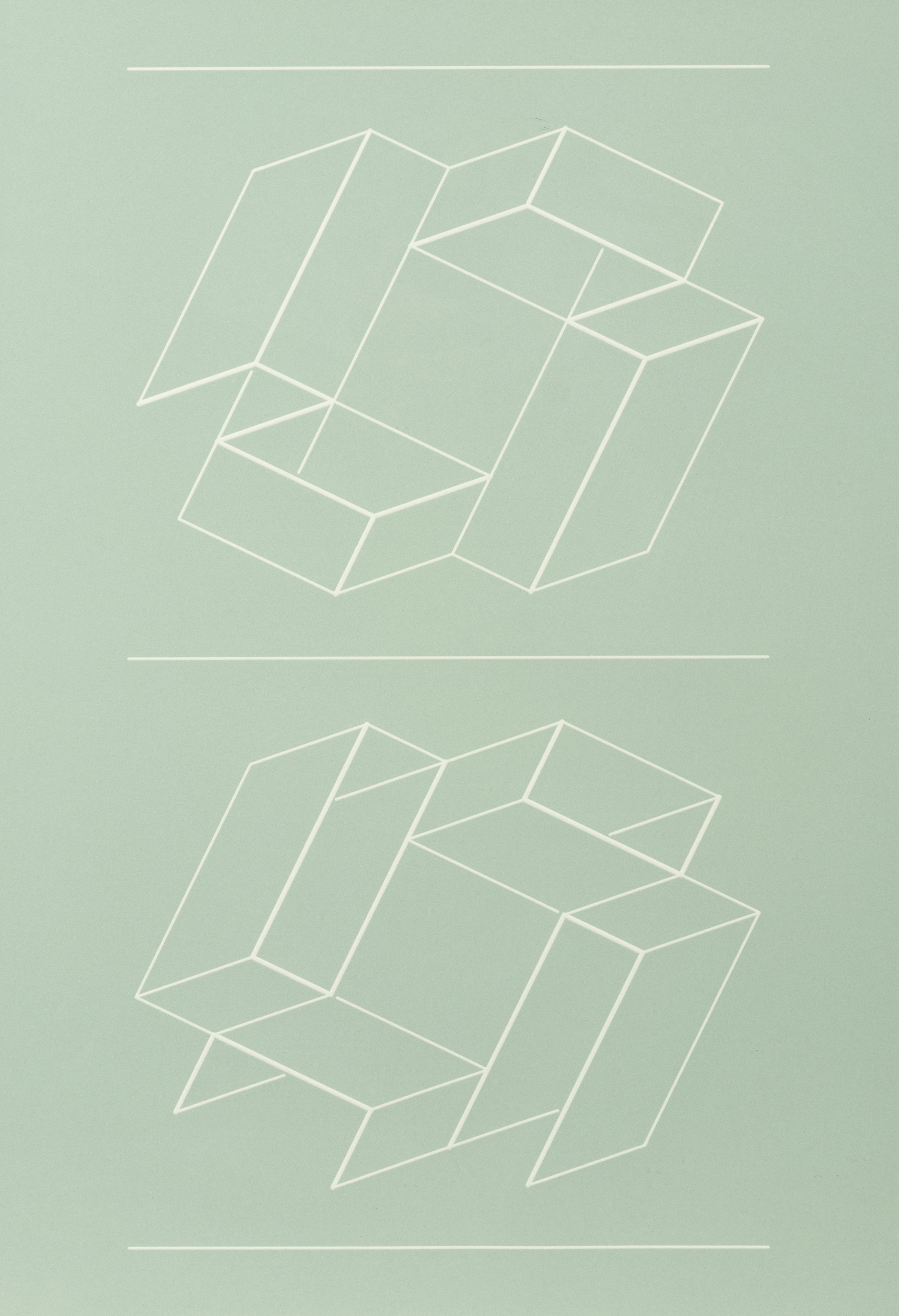 White Embossing on Gray: I-X (complete series)