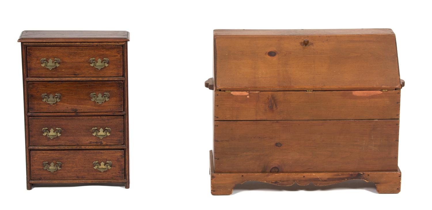 Two Salesman's Sample Pieces of Furniture — 19TH CENTURY