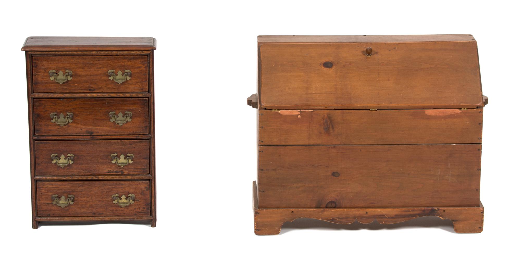 Two Salesman's Sample Pieces of Furniture — 19TH CENTURY