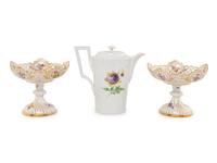 Three Meissen Porcelain Serving Articles