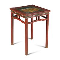 A Tibetan Polychrome Painted Table