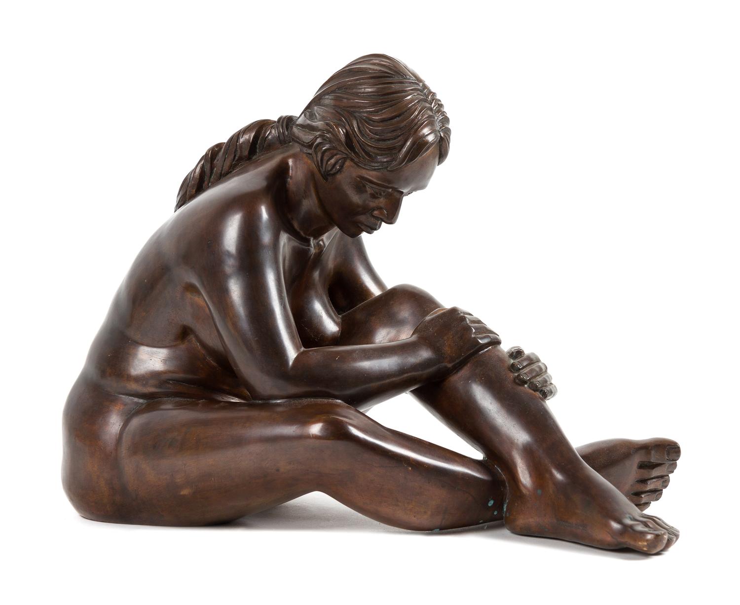 Mario Rangel Gomez, (Mexican, 20th century), Seated Woman