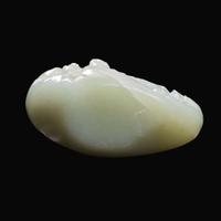 A Chinese pale celadon jade “mountain” depicting sages in landscape 青白玉山子 The jade 19th century or later ?????????