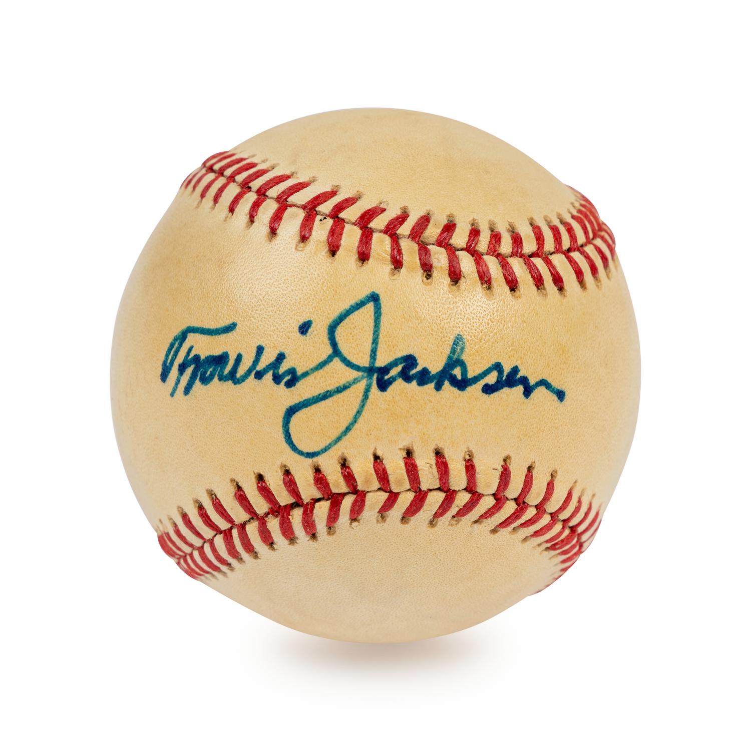 A Travis Jackson Single Signed Autograph Baseball (JSA Certified),