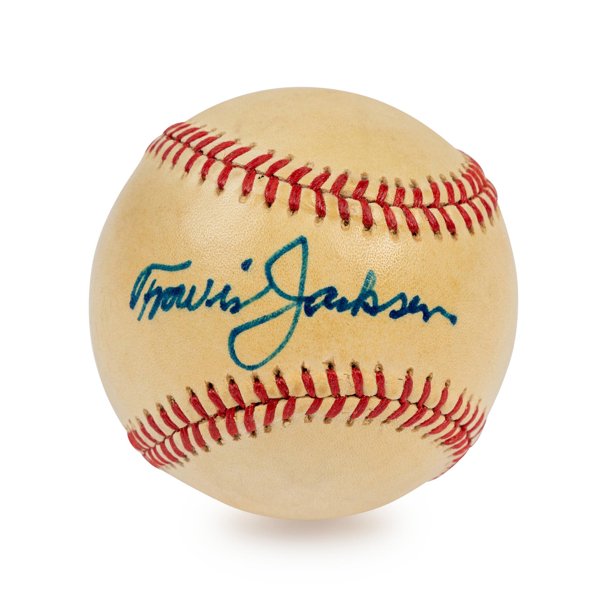 A Travis Jackson Single Signed Autograph Baseball (JSA Certified),
