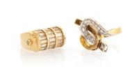 A Collection of Yellow Gold and Diamond Rings, 11.10 dwts.