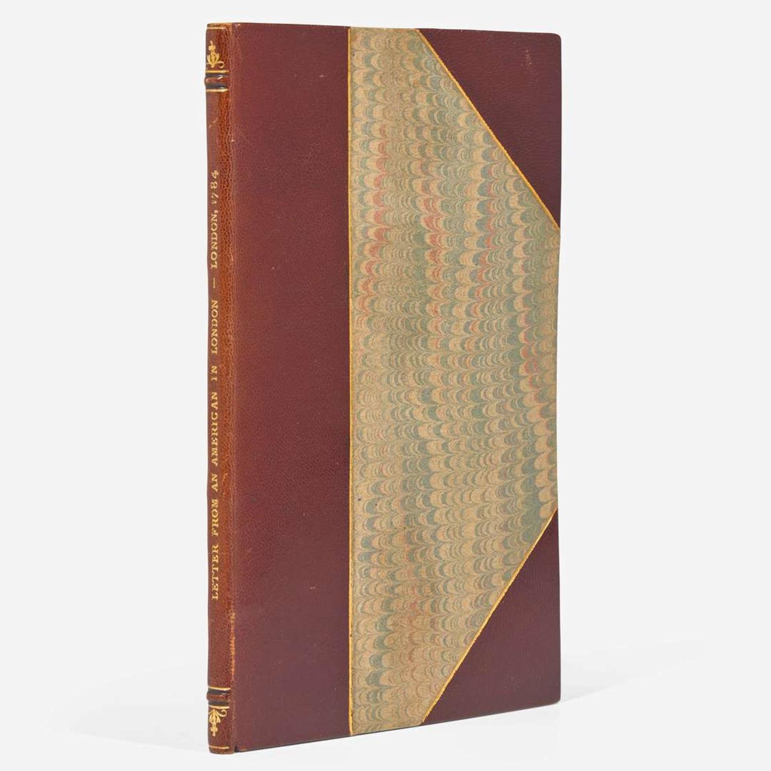 [Americana] (Bingham, William H.) A Letter from an American, Now resident in London, to a Member of Parliament, on the Subject of the Restraining Proclamation...on Lord Sheffield's Pamphlet on the Commerce of the American States