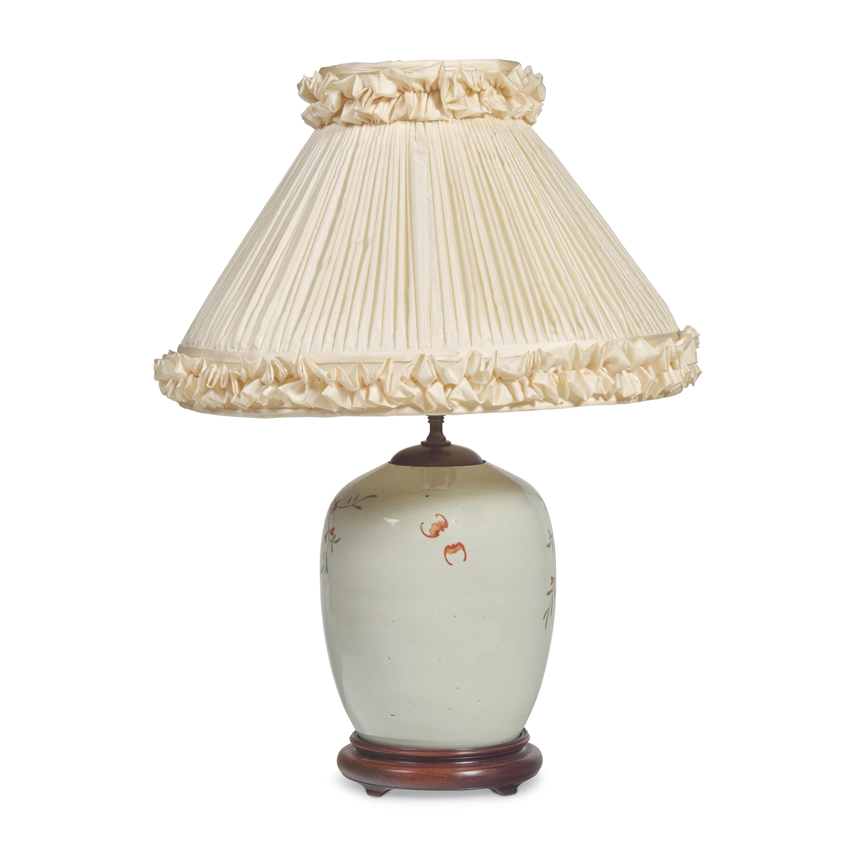 A Chinese Porcelain Famille Rose Ginger Jar, Mounted as a Table Lamp