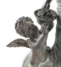 A Monumental Cast Metal Figural Group