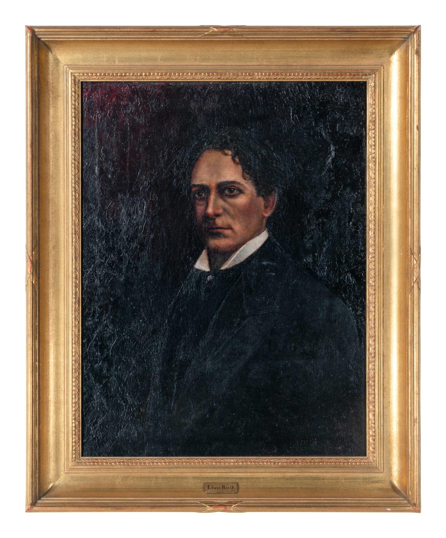 Hugo Svenson (Swedish/American) Edwin Booth oil on canvas