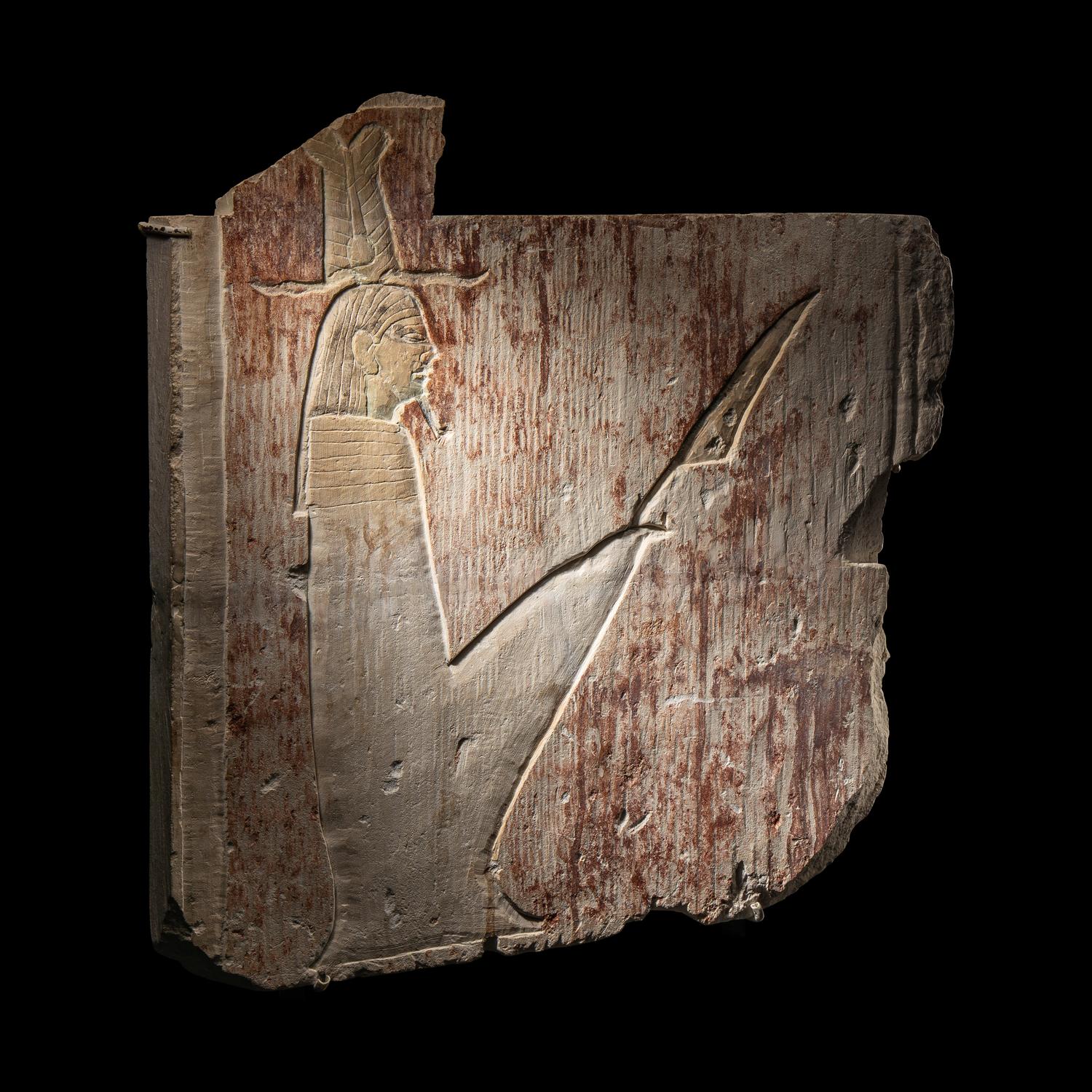 An Egyptian Limestone Relief Fragment