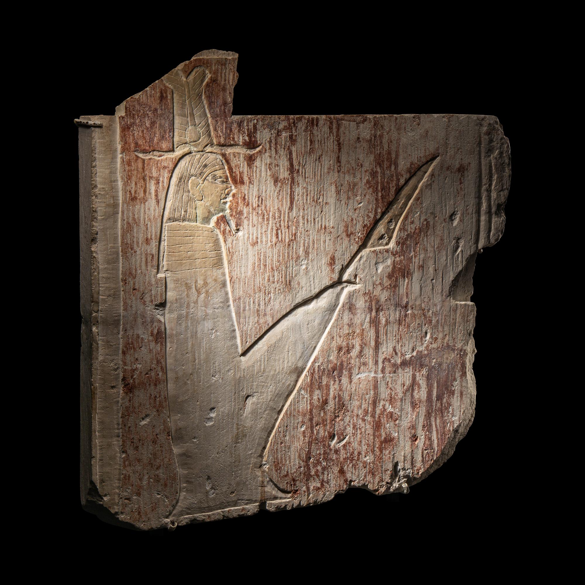 An Egyptian Limestone Relief Fragment