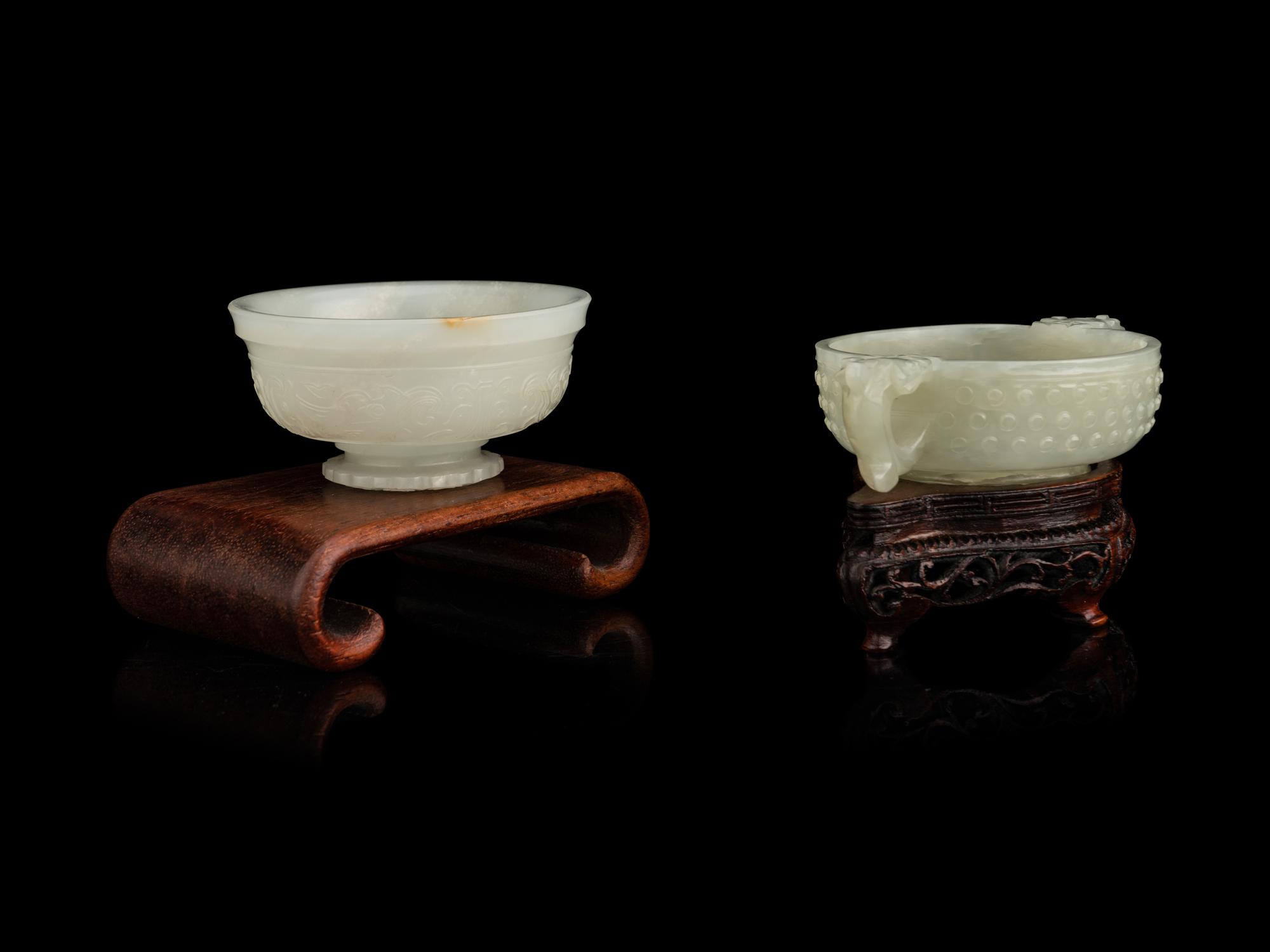 Two Carved Jade Articles