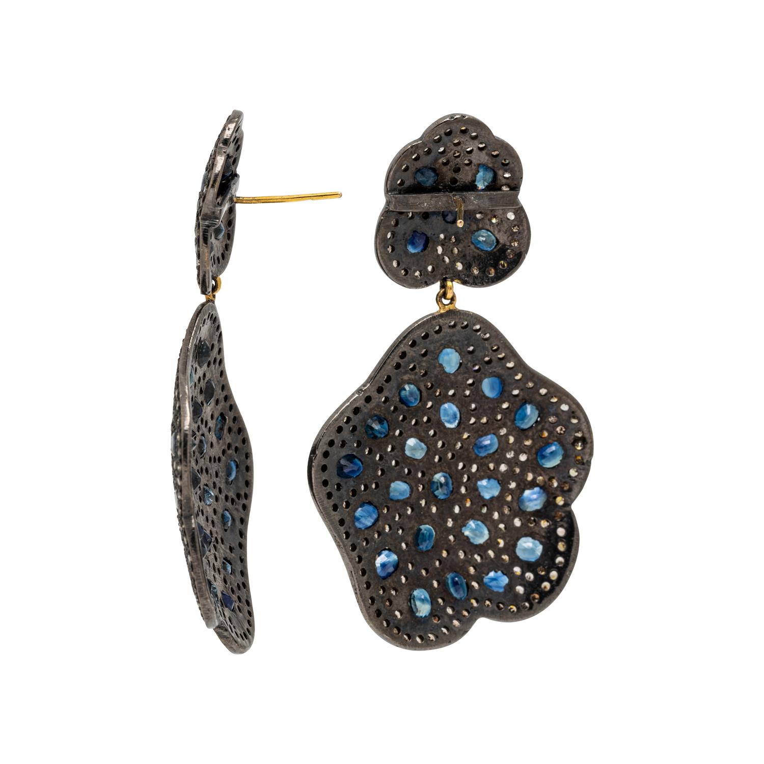 SAPPHIRE AND DIAMOND JEWELRY SUITE