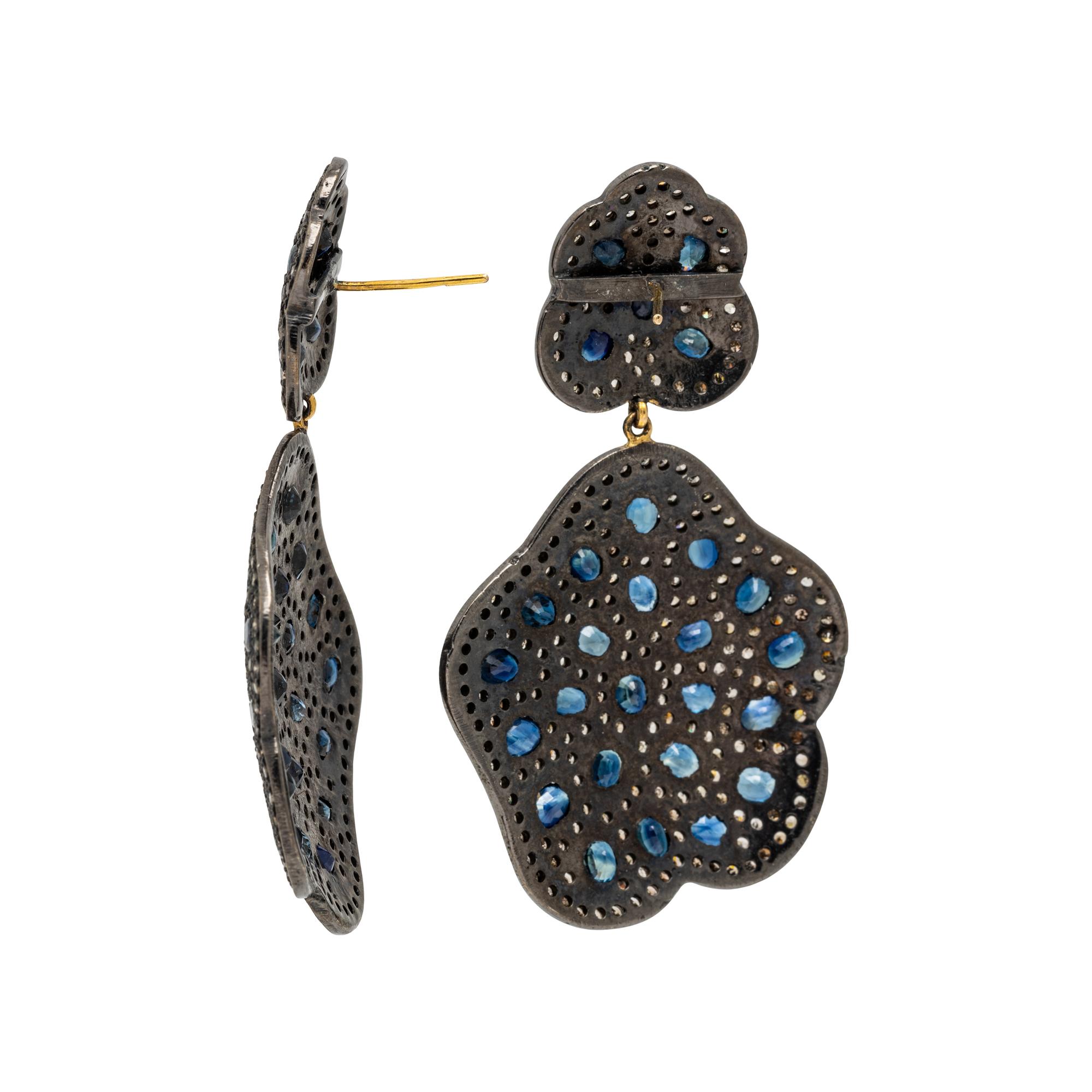 SAPPHIRE AND DIAMOND JEWELRY SUITE