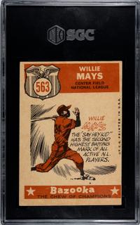 A Group of 1959 Topps Mickey Mantle and Willie Mays All Star Baseball Cards No. 564