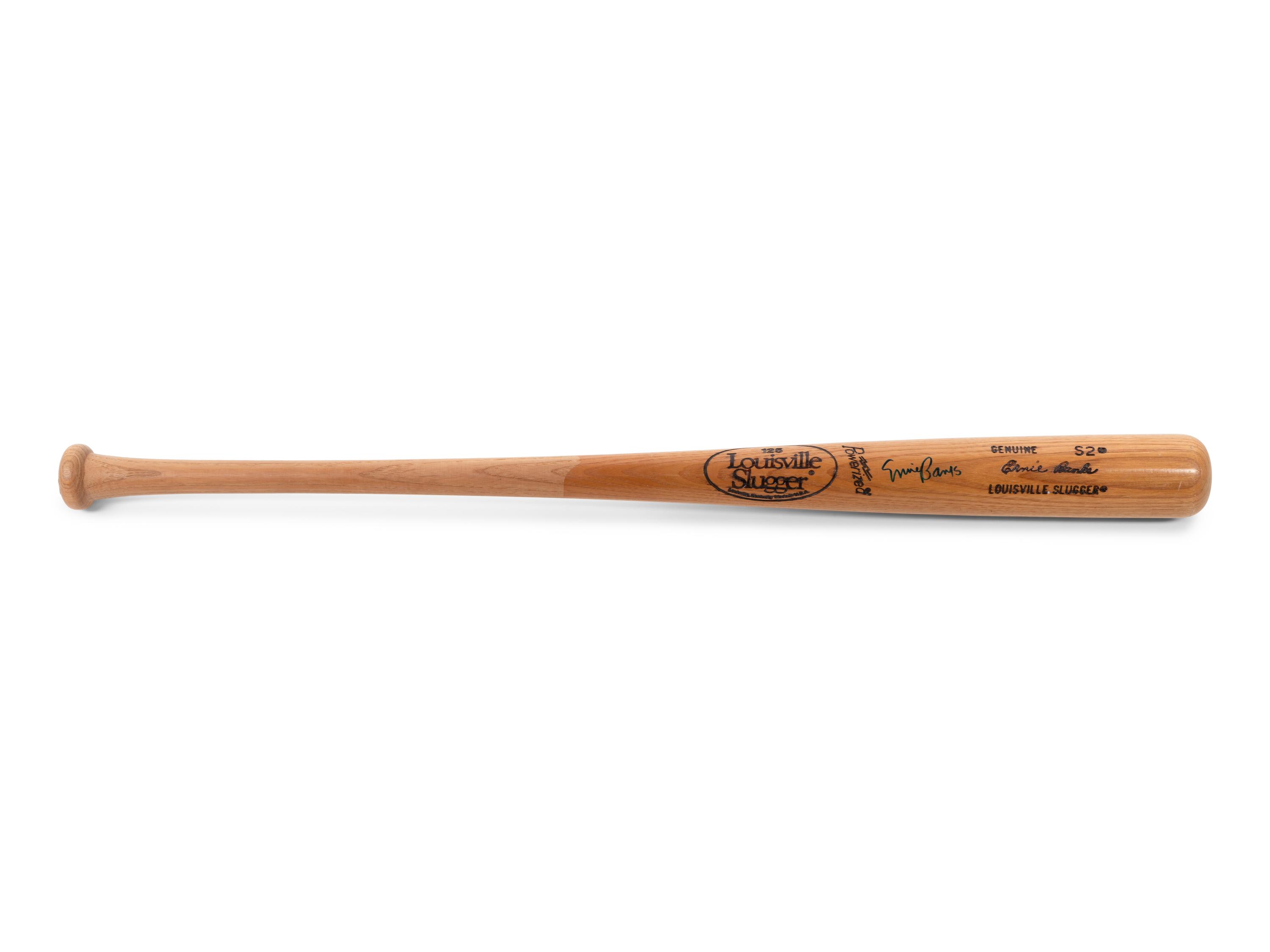 An Ernie Banks Signed Autograph Louisville Slugger Game Model Bat (BAS Beckett Authentication Services Certified),