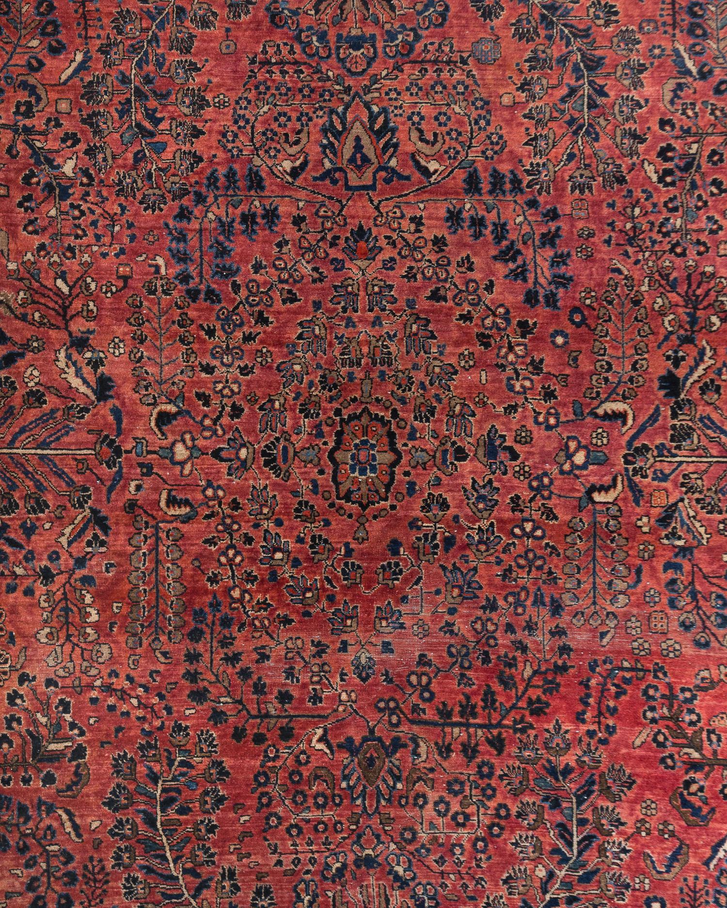 A Sarouk Wool Rug