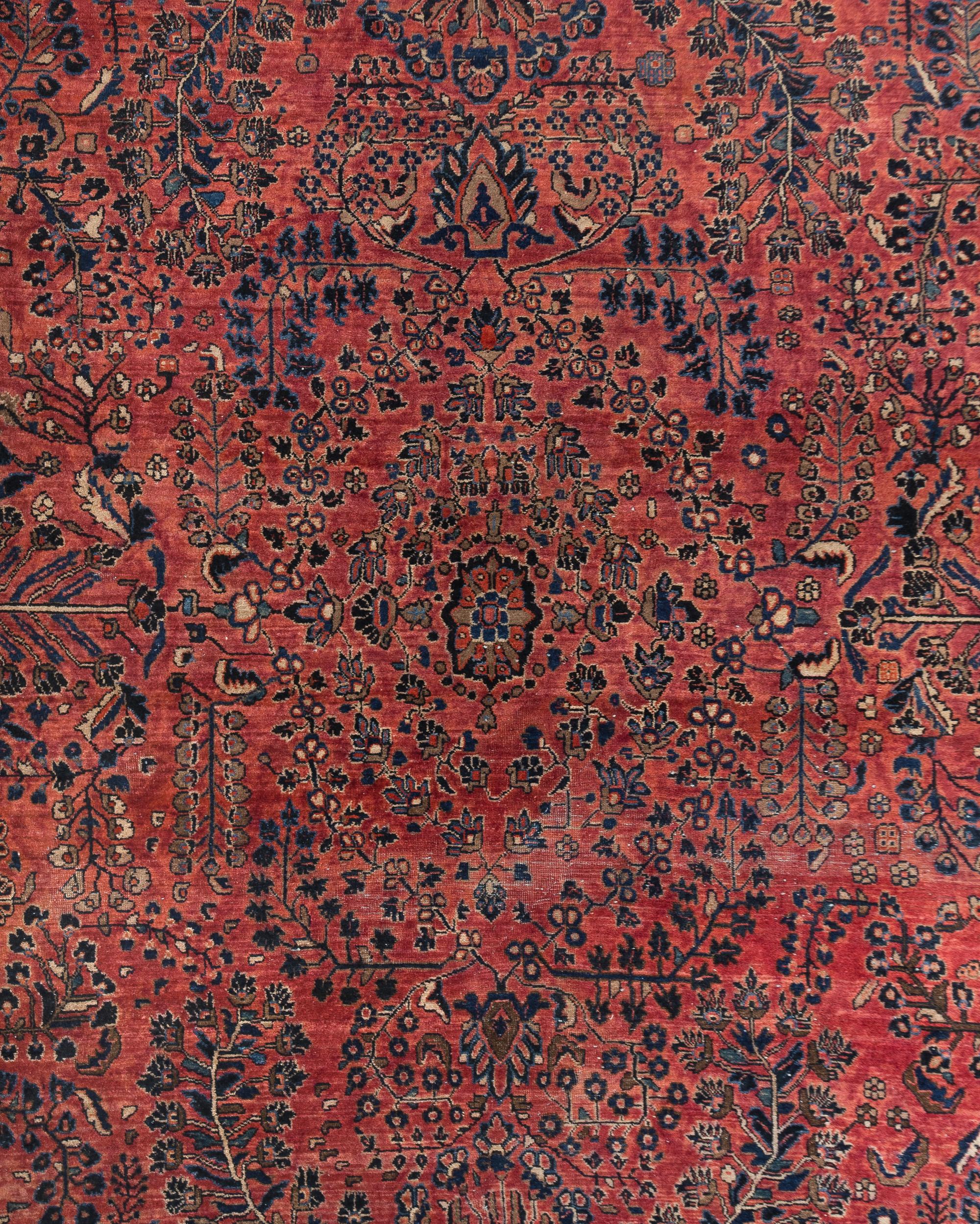 A Sarouk Wool Rug