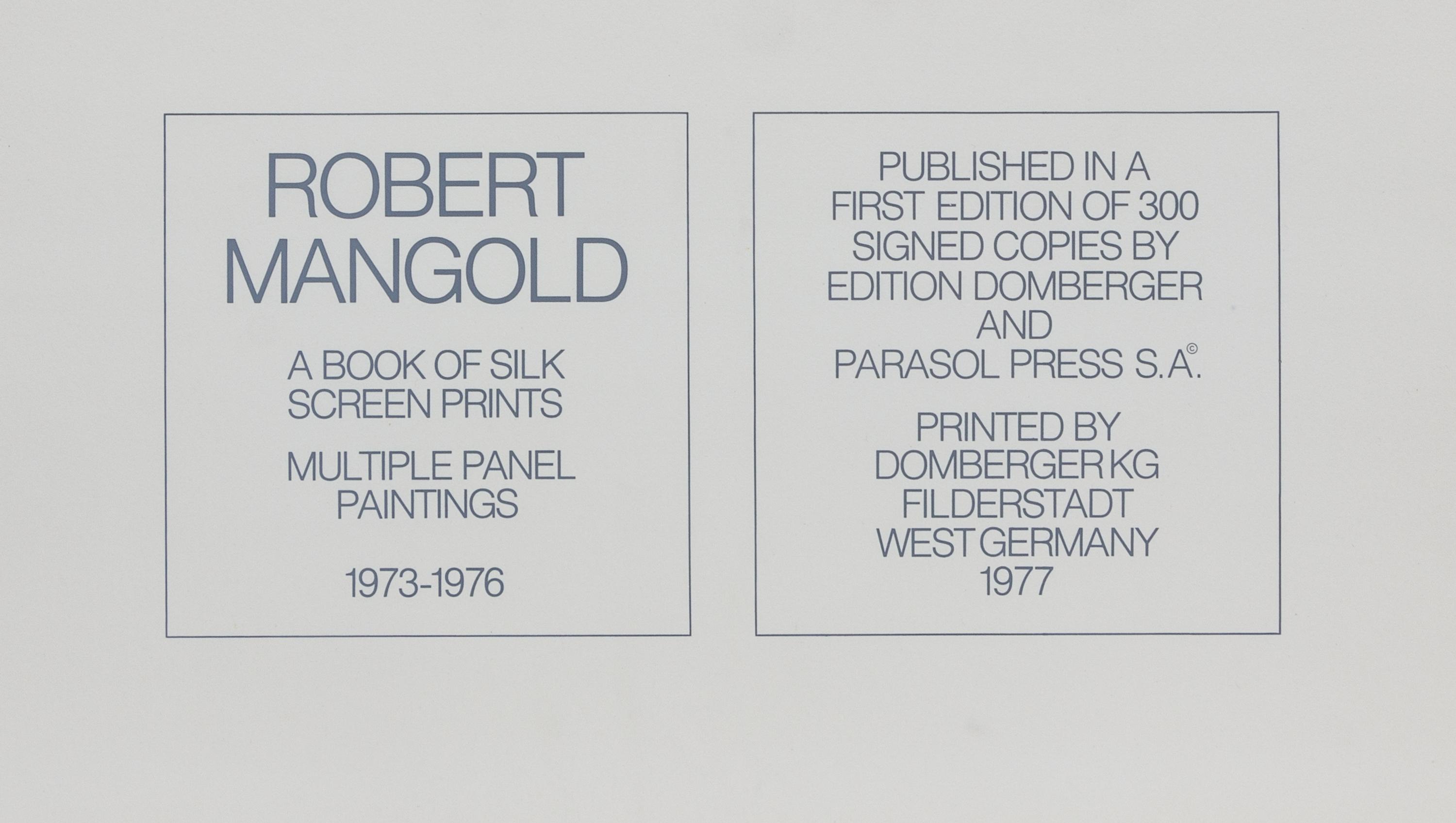 Multiple Panel Paintings 1973-1976, edition B