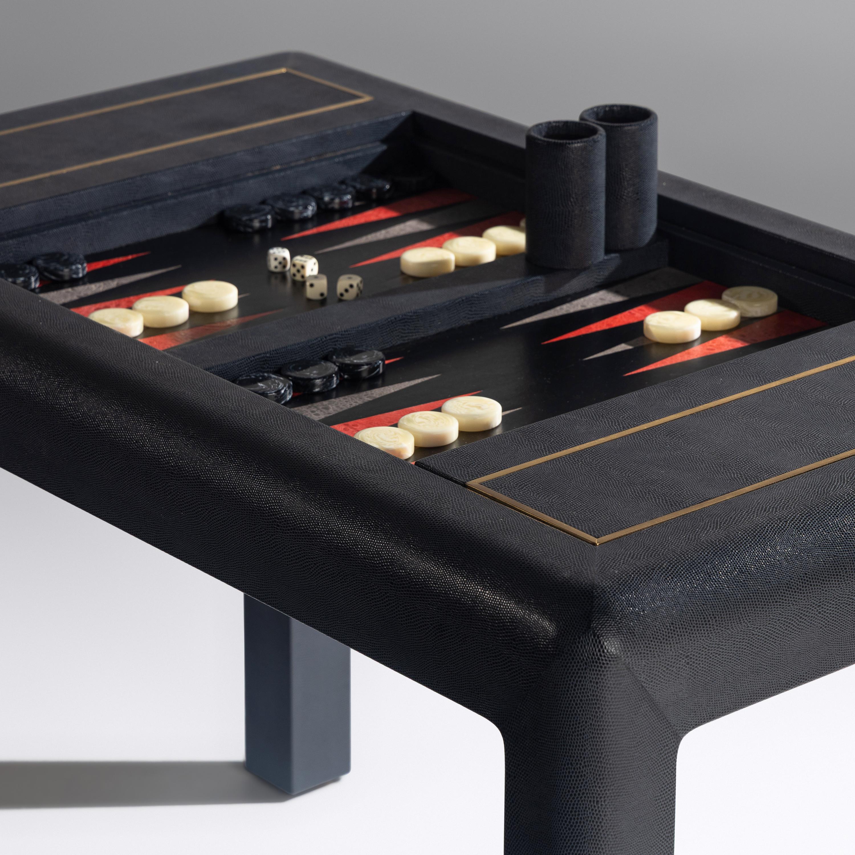 Karl Springer (German-American, 1931–1991) — Backgammon Table, 1986