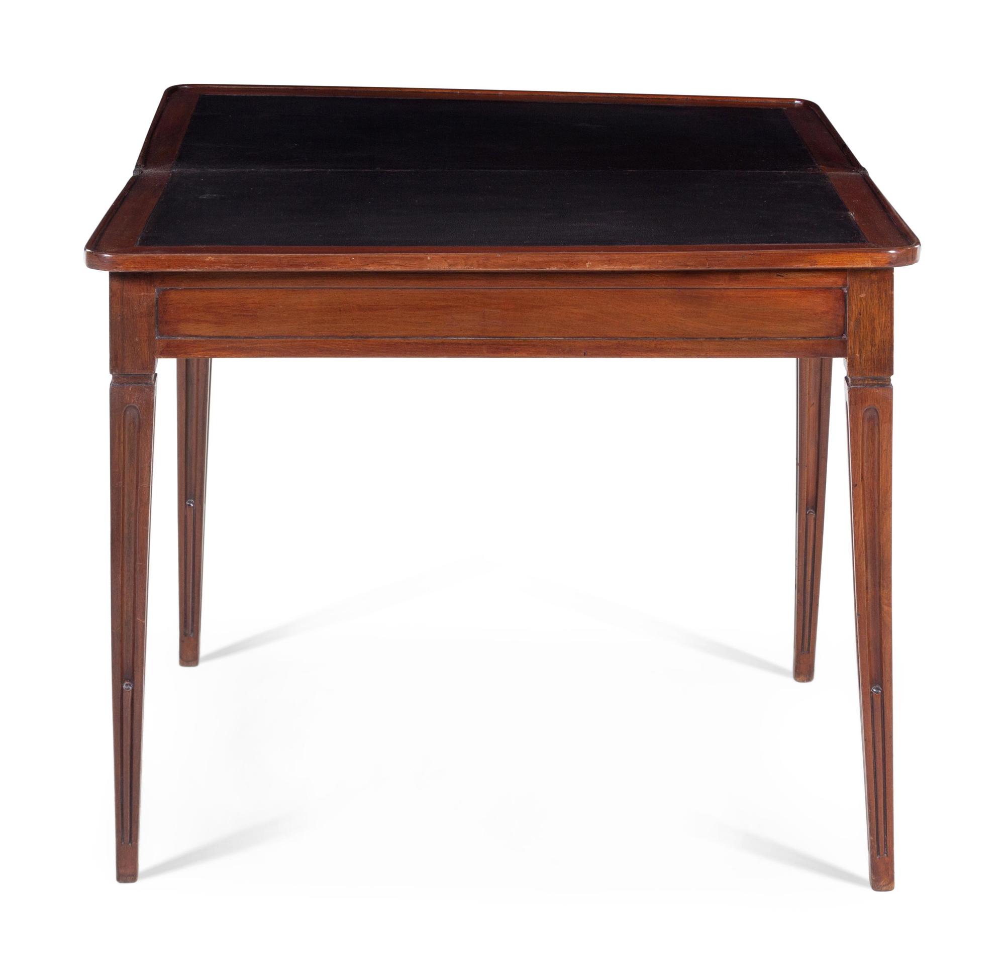 A French Walnut Flip-Top Table