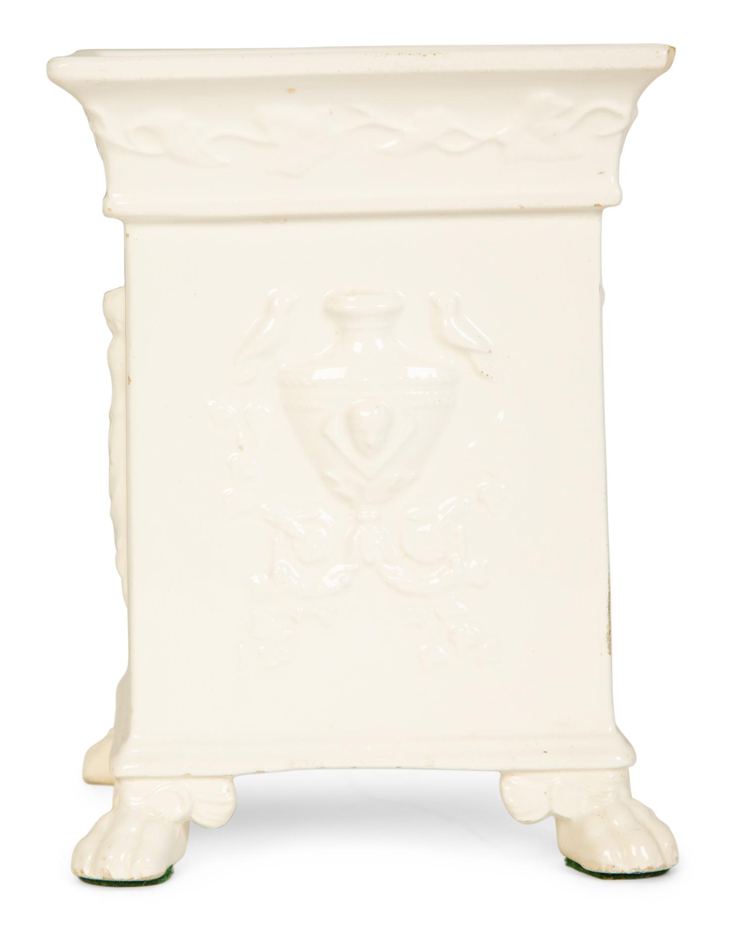 Three Bisque Porcelain Table Articles
