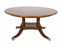 A Pair of Regency Style Mahogany Circular Dinner Tables